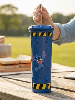 Disney Parks Stitch 626 “Badness Level Rising” Light Up Sound Tumbler 2025 NWT